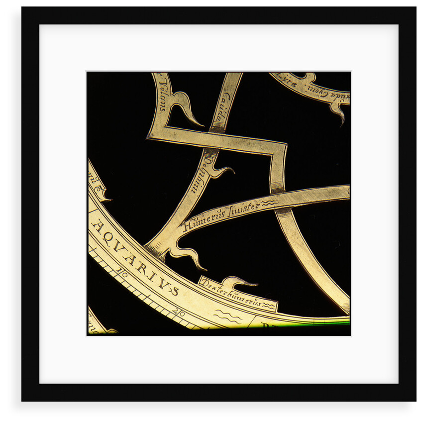 Astrolabe: detail of rete by Erasmus Habermel