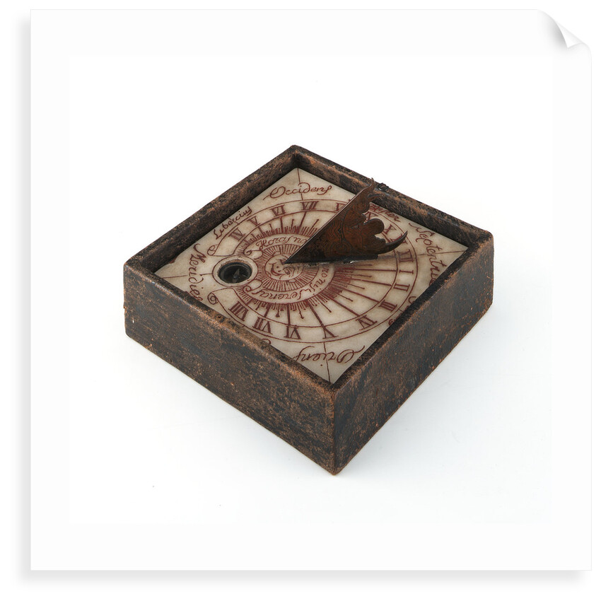 Horizontal dial, in case by unknown