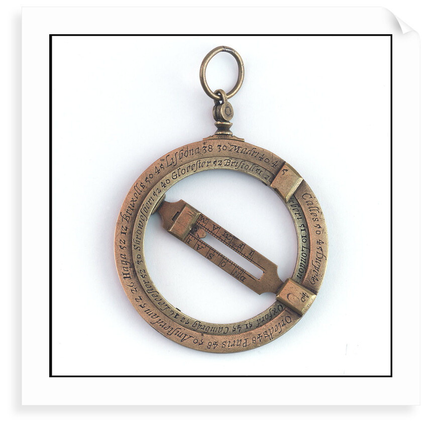 Universal equinoctial ring dial by Elias Allen