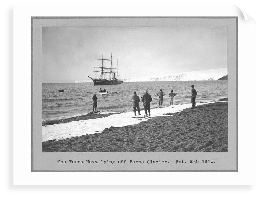 'Terra Nova' (1884) lying off Barne Glacier by Herbert George Ponting