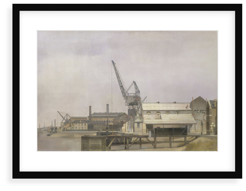 Hollick's Wharf on the Blackwall Reach of the Thames, Greenwich by Jesse Dale Cast