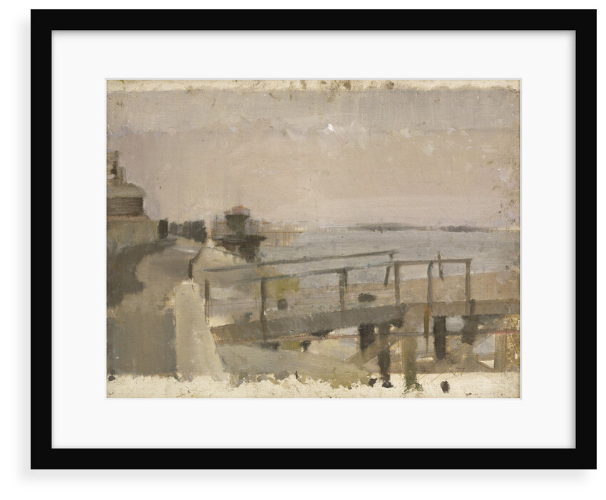 Study for A Jetty at Greenwich by Jesse Dale Cast
