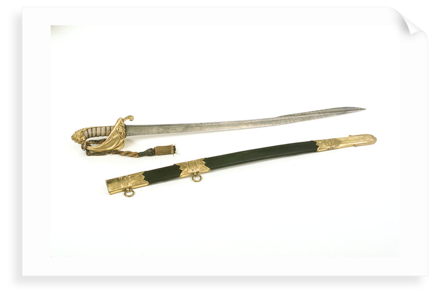 Solid half-basket hilted sword by Prosser