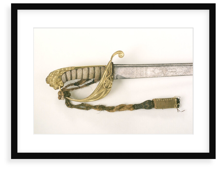 Solid half-basket hilted sword by Prosser