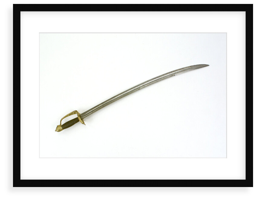 Slotted hilted sword by unknown