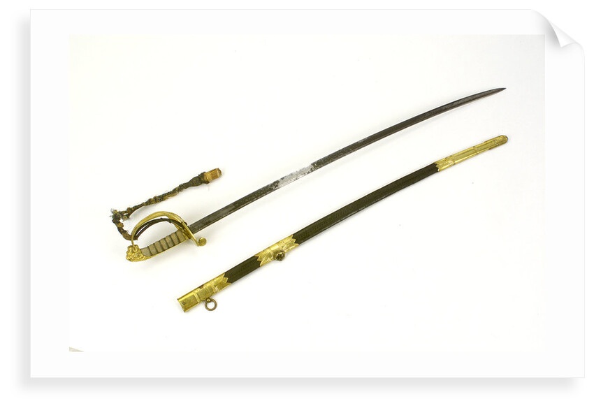 Solid half-basket hilted sword by Prosser