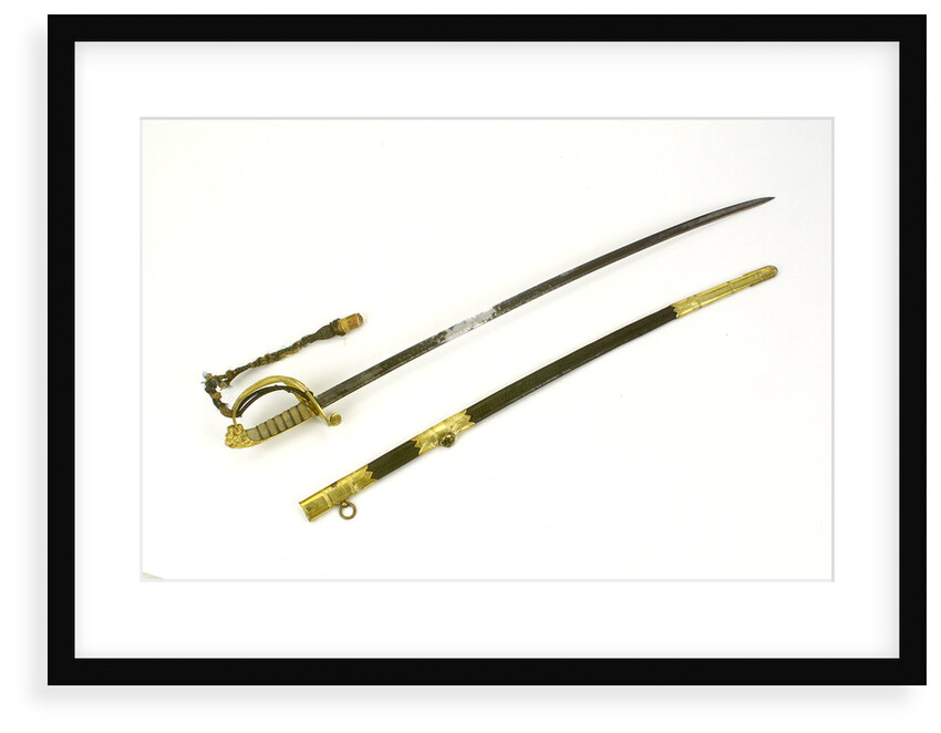 Solid half-basket hilted sword by Prosser