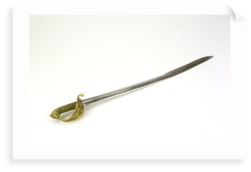 Solid half-basket hilted sword by Prosser