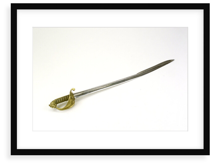 Solid half-basket hilted sword by Prosser