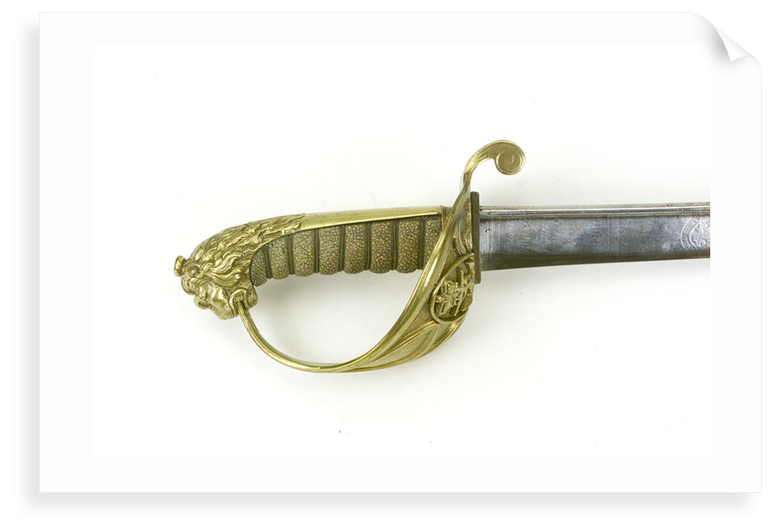 Solid half-basket hilted sword by Prosser