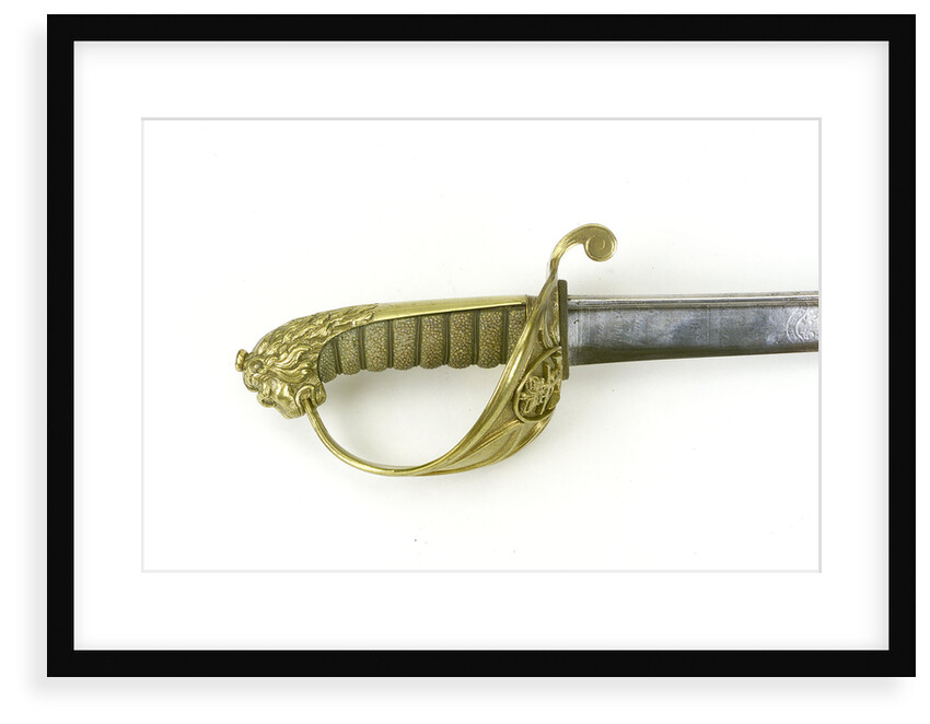 Solid half-basket hilted sword by Prosser