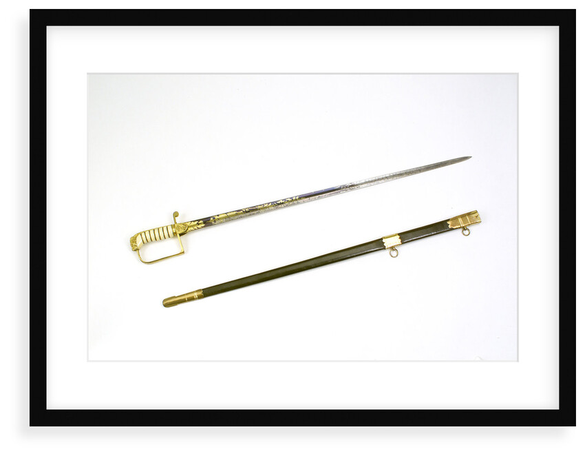 Straight stirrup hilted sword by Dudley
