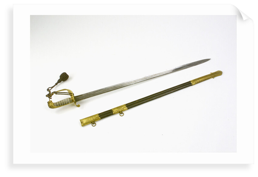 Solid half-basket hilted sword by F. Highatt