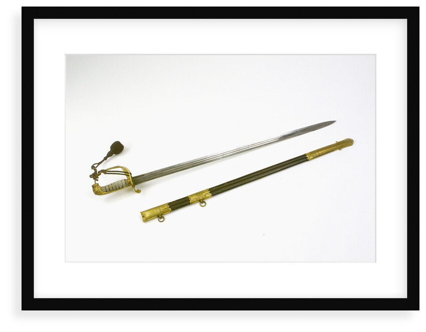Solid half-basket hilted sword by F. Highatt