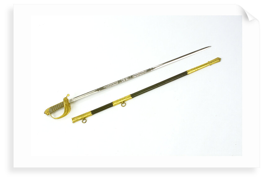 Solid half-basket hilted sword by Henry Wilkinson
