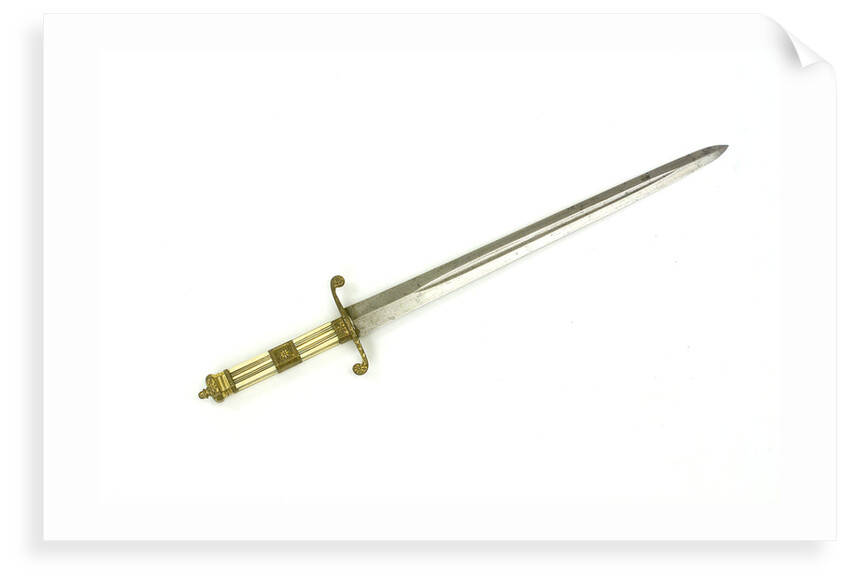 Straight-bladed dirk by unknown