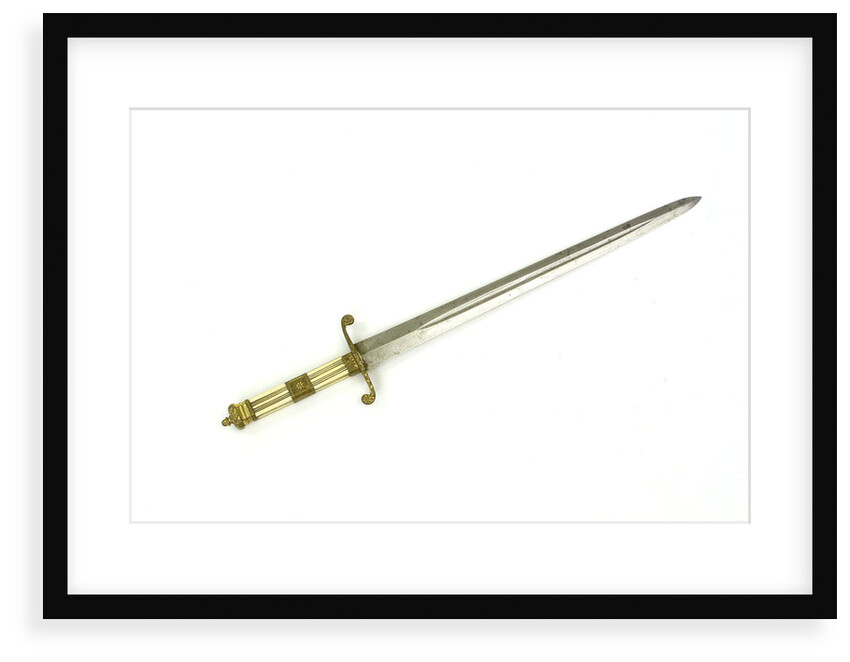 Straight-bladed dirk by unknown
