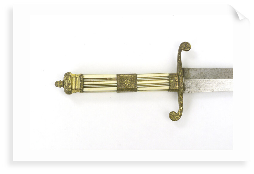 Straight-bladed dirk by unknown