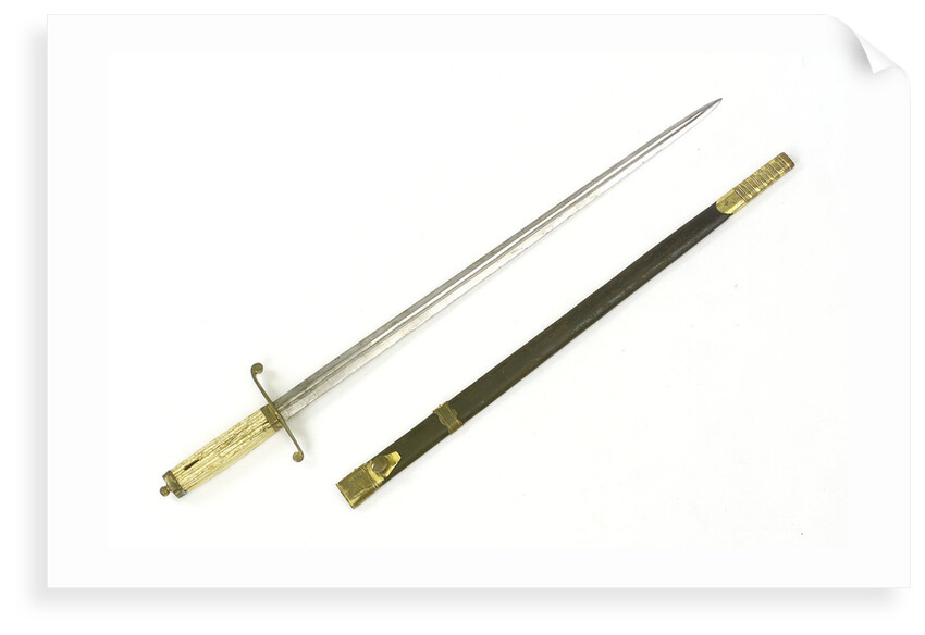 Straight-bladed dirk by unknown