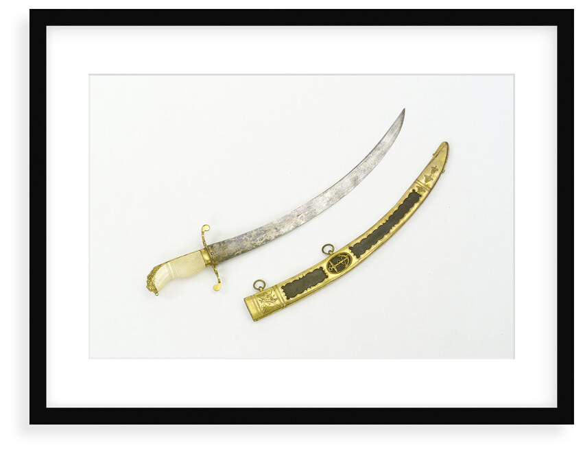 Curved bladed dirk by J. Salter