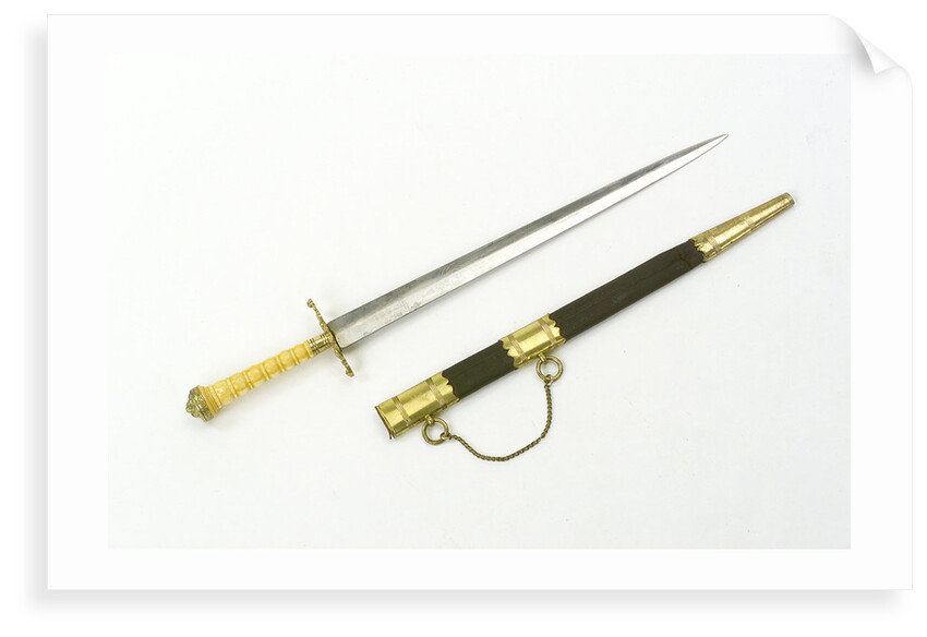 Straight bladed dirk by E. & E. Emanuel