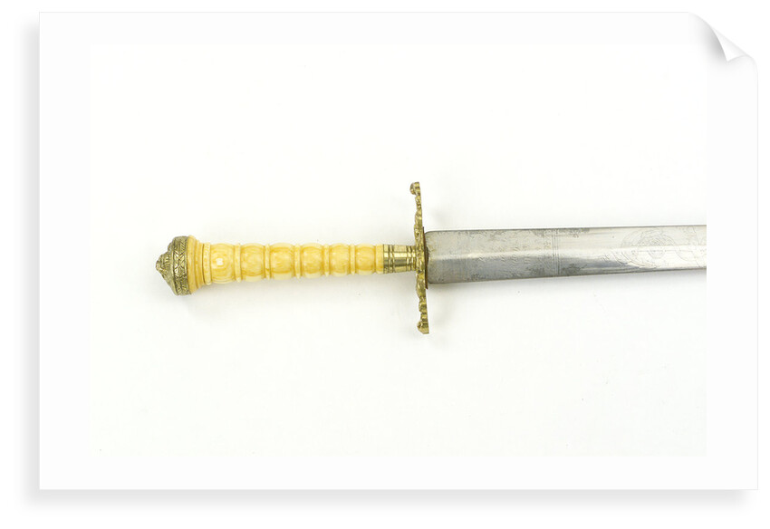 Straight bladed dirk by E. & E. Emanuel