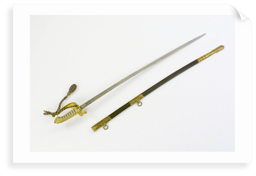 Sword, solid half-basket hilt by unknown
