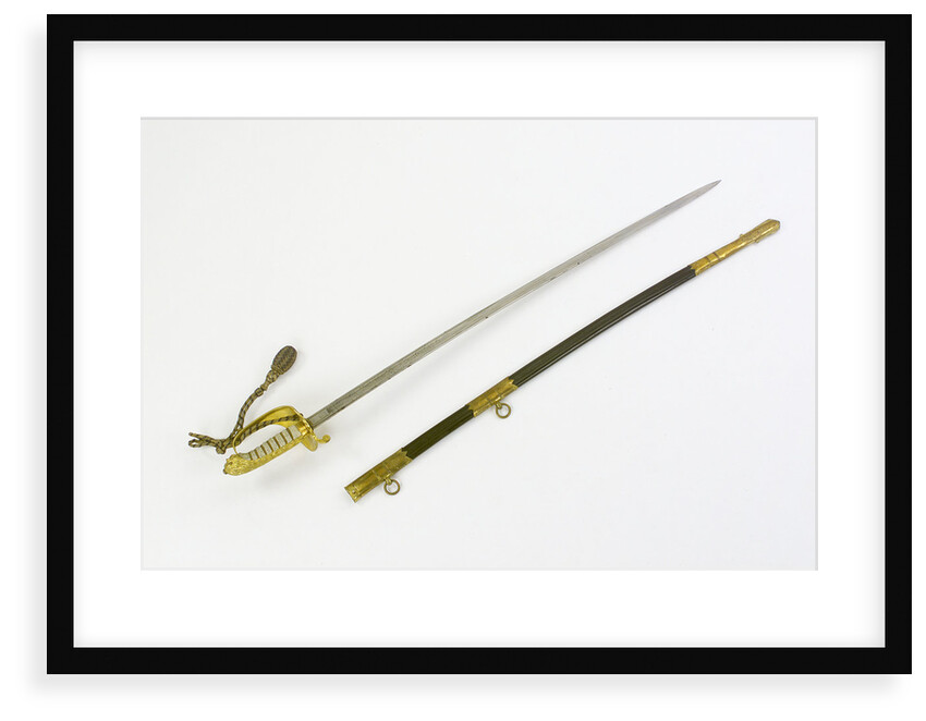 Sword, solid half-basket hilt by unknown