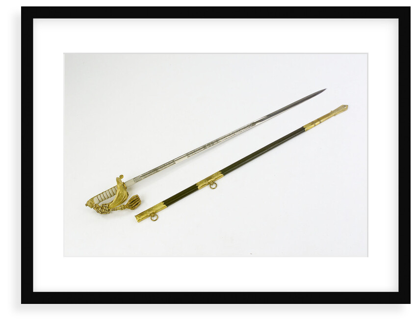 Sword, solid half-basket hilt by unknown