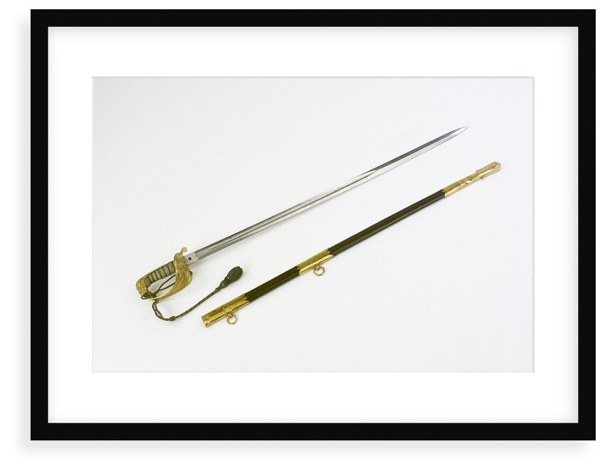 Sword, solid half-basket hilt by unknown