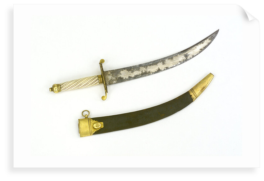 Dirk, curved blade by unknown
