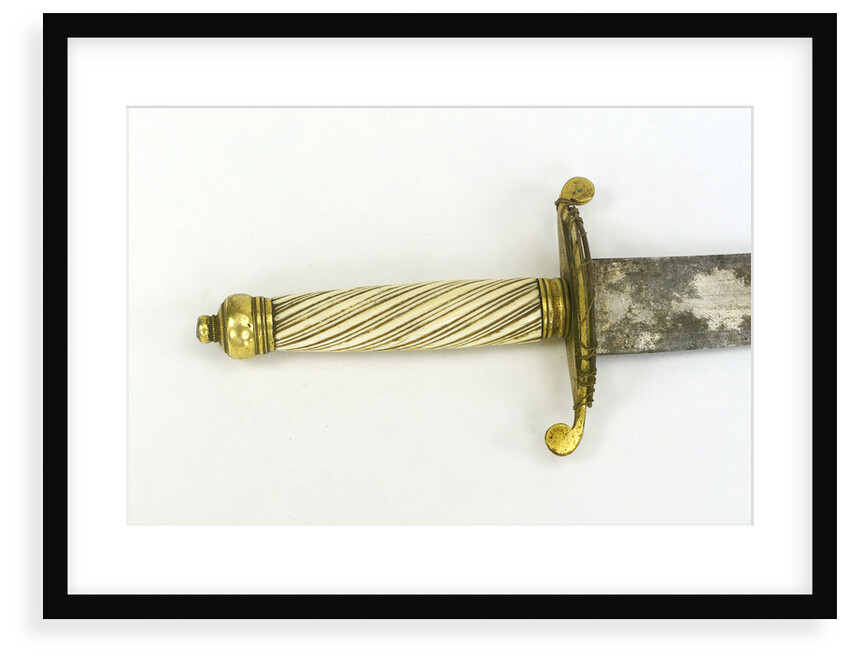 Hilt of dirk, curved blade by unknown