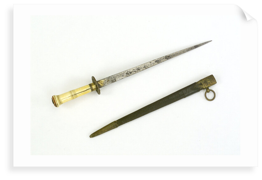 Hilt of dirk, straight blade by unknown