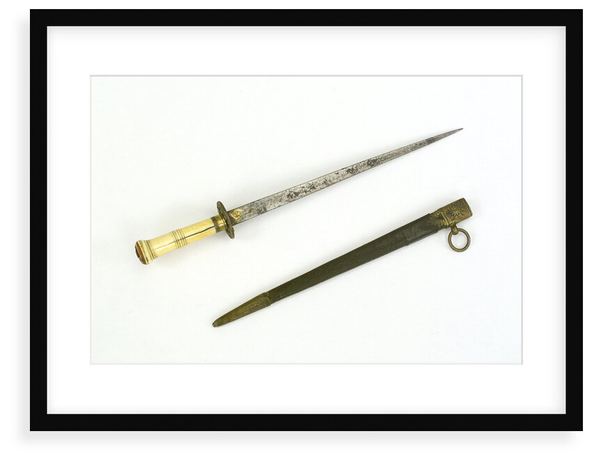 Hilt of dirk, straight blade by unknown