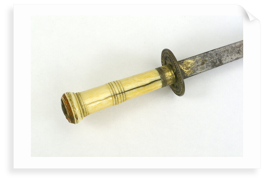 Hilt of dirk, straight blade by unknown