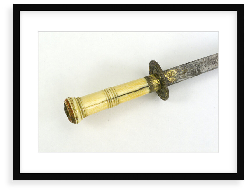 Hilt of dirk, straight blade by unknown