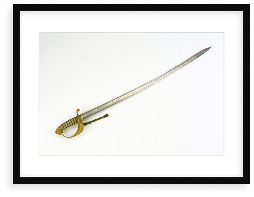 Solid half-basket hilted sword by Unknown