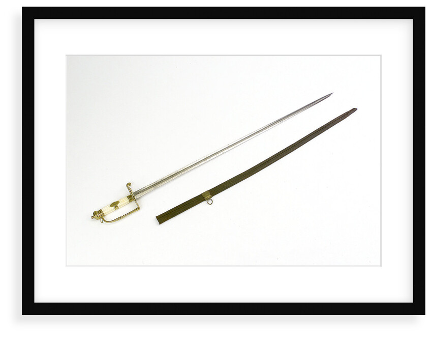 Five-ball hilted sword, which belonged to Commander Alexander Keeler (died 1831) by unknown