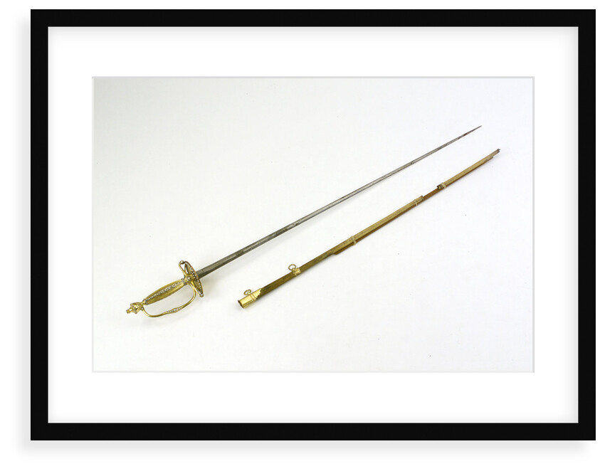 Small-sword which belonged to Alderman Joshua Jonathan Smith (active 1810-1844) by Thomas Langford