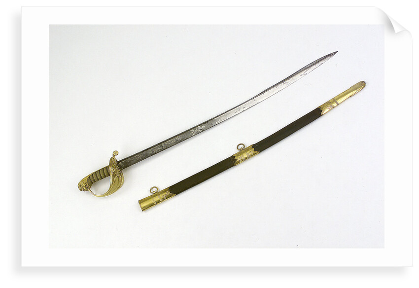 Solid half-basket hilted sword by Prosser