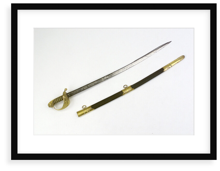 Solid half-basket hilted sword by Prosser