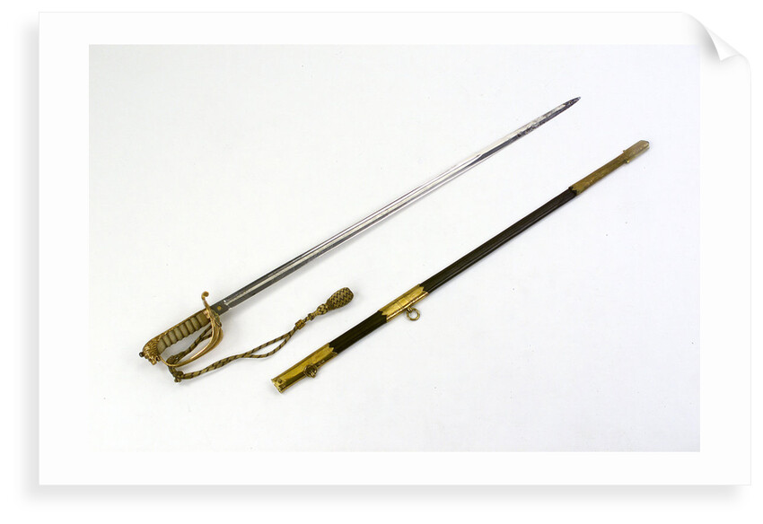 Solid half-basket hilted sword by Gieves