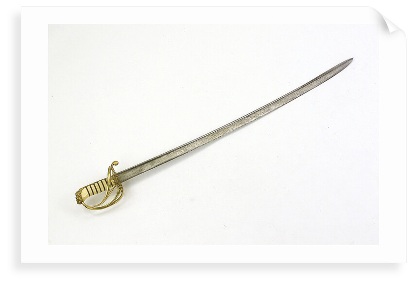 Open half-basket hilted sword by Lambert & Maclaurin