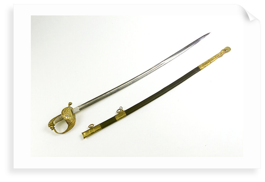 German solid half-basket hilted sword by Unknown