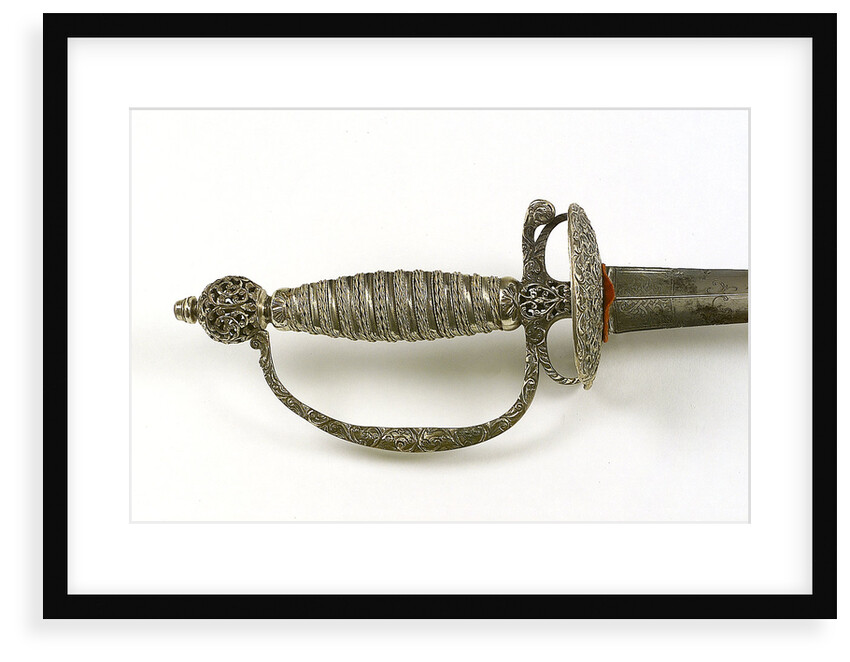 Small-sword, attributed to Rear-Admiral Richard Kempenfelt (1718-82) by unknown
