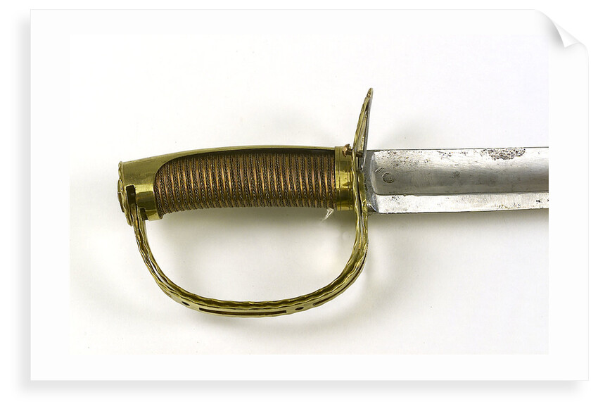 Hilt of French moving bar hilted sword by Manufacture Royale