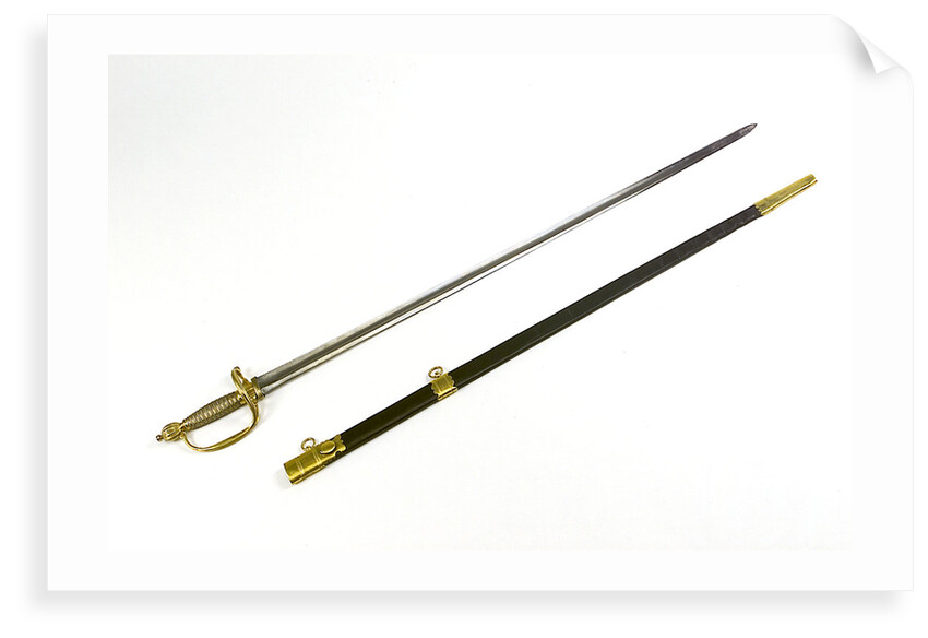 Oval side ring hilted sword by unknown