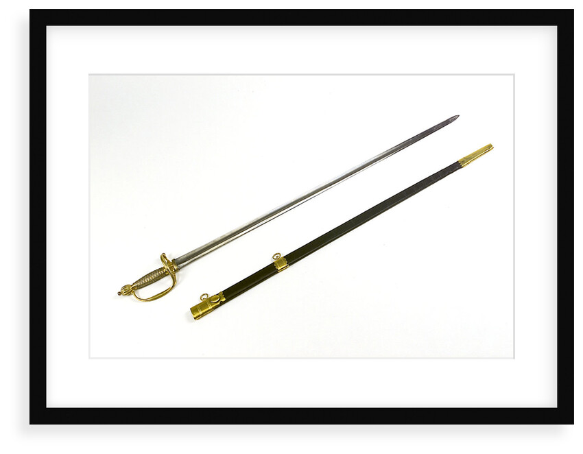 Oval side ring hilted sword by unknown