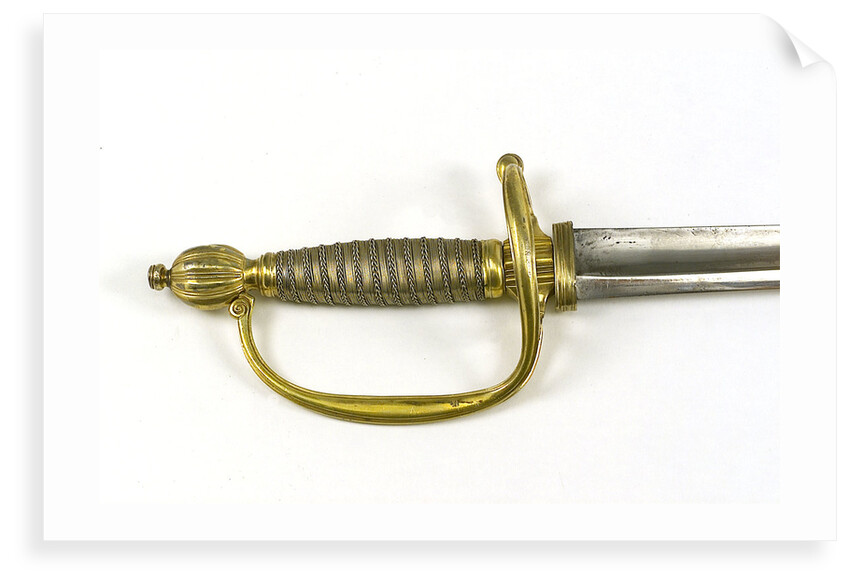 Oval side ring hilted sword by unknown