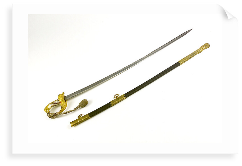 German solid half-basket hilted sword by K.L.H. Berser Collani & Co.